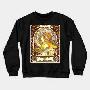 Psychic Fortunes Gypsy Astrological Reading Print Crewneck Sweatshirt